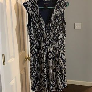 Enfocus Dress Navy and White size 14